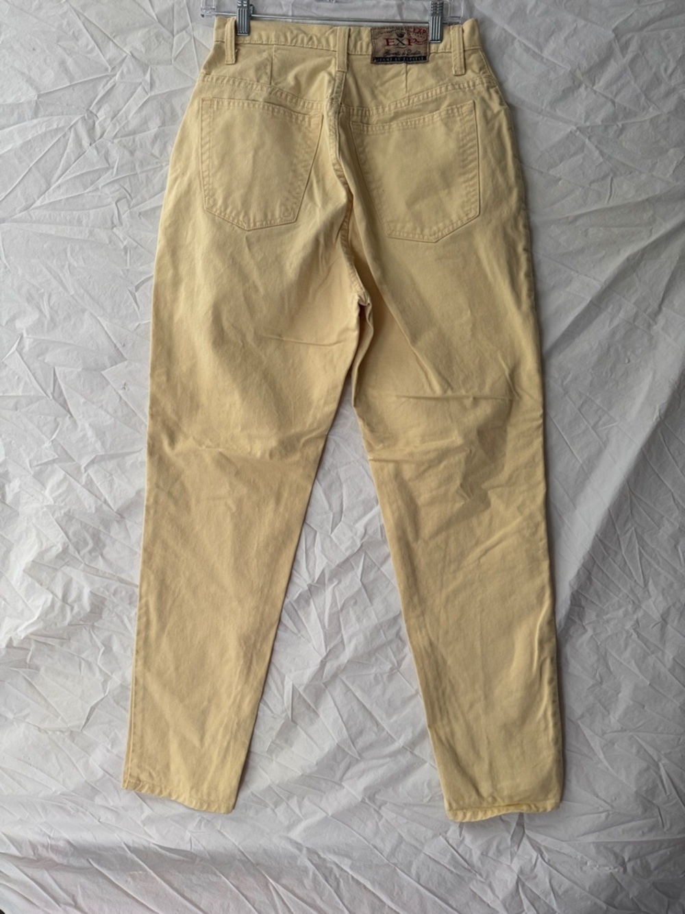Vintage Express Butter Yellow High-Rise Tapered Leg Jeans - Picture 5 of 6